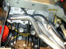 How to install long tube headers on a 99 - 04 Mustang GT