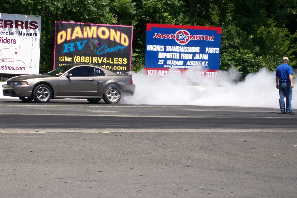 At the track modifications on Mike’s 2002 Mustang GT