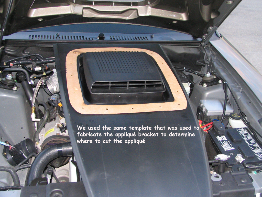 Install a CDC Shaker System on a Mach 1 hood — photo 15
