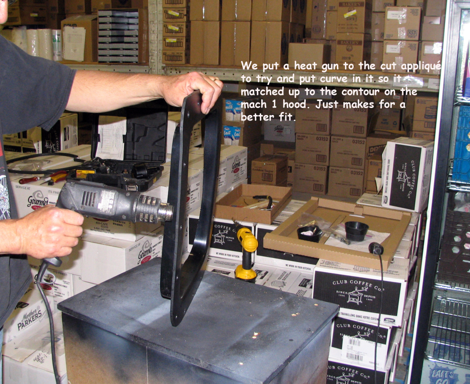 Install a CDC Shaker System on a Mach 1 hood — photo 17