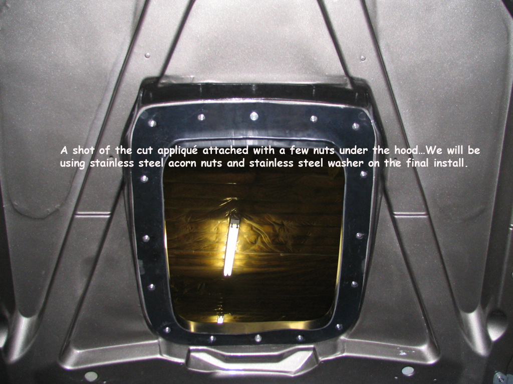 Install a CDC Shaker System on a Mach 1 hood — photo 18
