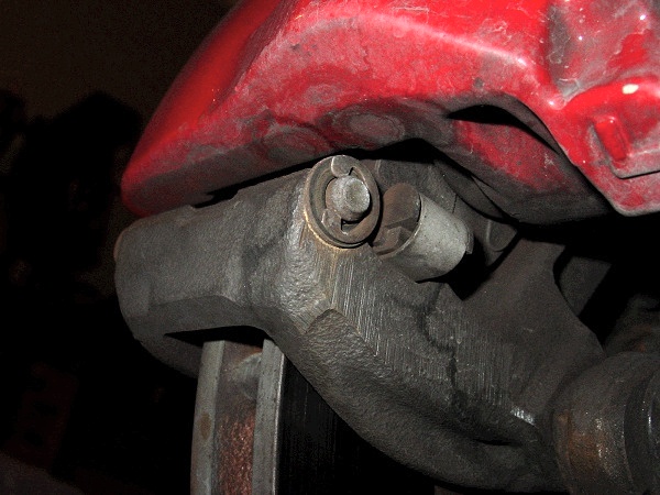 Front Brake Pad Change on Mustang — photo 2