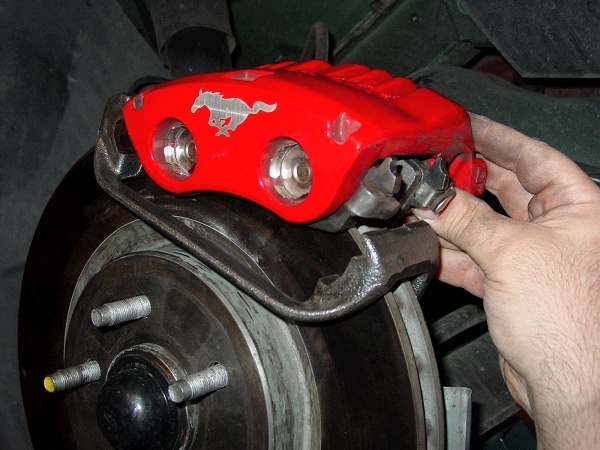 Front Brake Pad Change on Mustang — photo 9