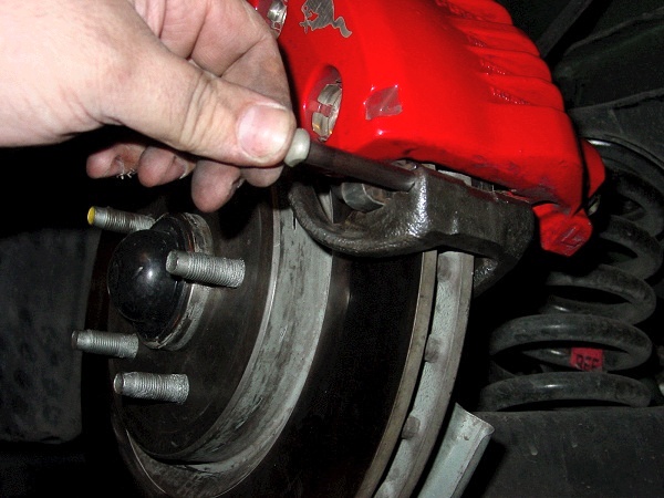Front Brake Pad Change on Mustang — photo 10