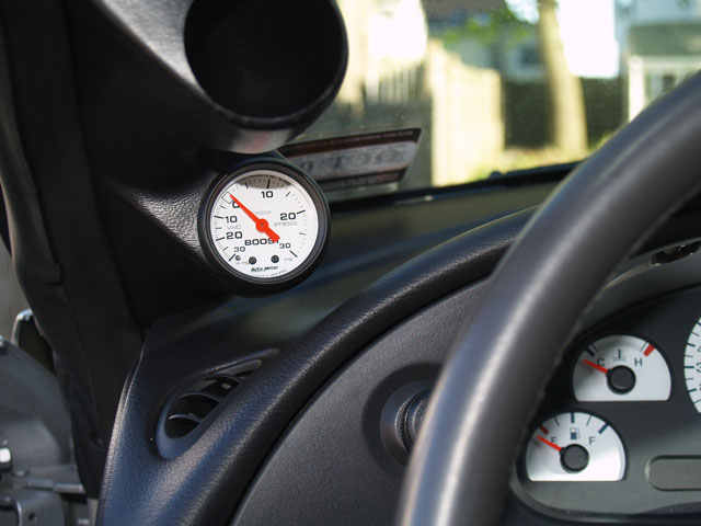 How to install a boost / vac gauge on your Mustang — photo 14