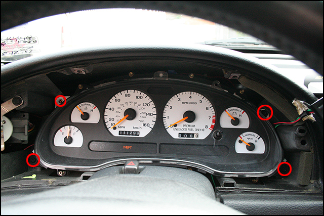 How to Install LED lights in your Mustang Gauge Cluster — photo 8