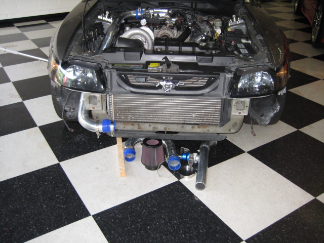 Treadstone Intercooler installed, converted to Blow-Thru MAF and Kenne Bell BAP — photo 12